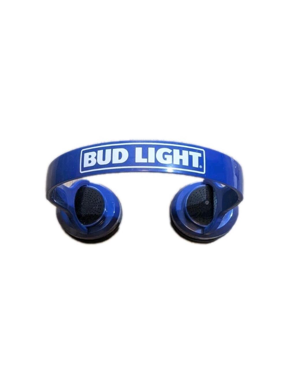 Bud Light Wireless Bluetooth Over Ear Speaker Headphones New Without Box